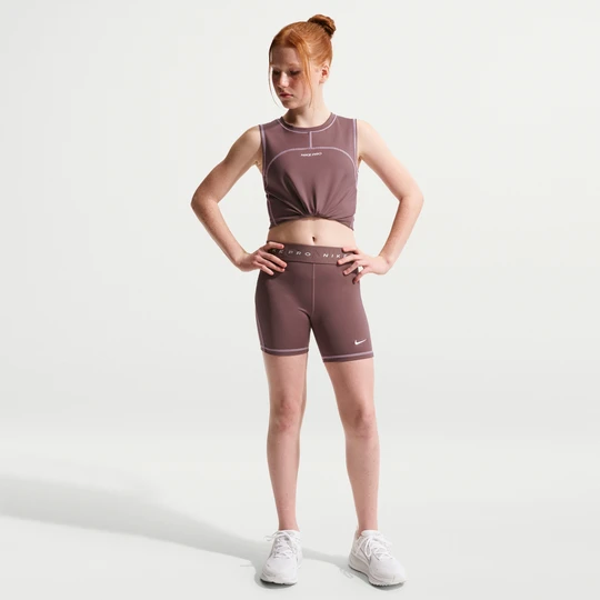 Zdjęcie produktu Spodenki dla dużych dzieci 8 cm Dri-FIT Nike Pro - Fiolet
