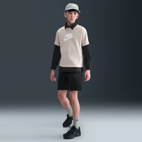 Zdjęcie produktu Spodenki dla dużych dzieci (chłopców) Nike Tech Fleece - Czerń