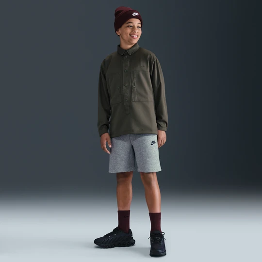 Zdjęcie produktu Spodenki dla dużych dzieci (chłopców) Nike Tech Fleece - Szary