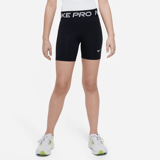 Zdjęcie produktu Spodenki dla dużych dzieci (dziewcząt) Dri-FIT 13 cm Nike Pro - Czerń