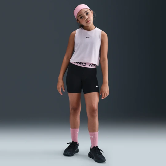 Zdjęcie produktu Spodenki dla dużych dzieci (dziewcząt) Dri-FIT 13 cm Nike Pro - Czerń