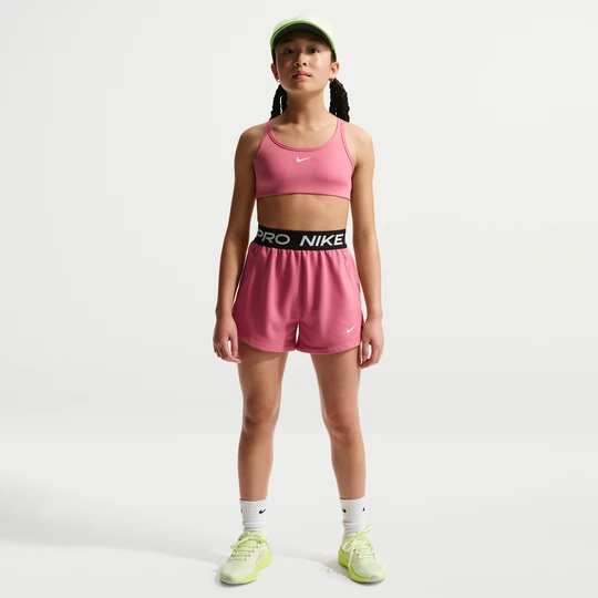 Zdjęcie produktu Spodenki dla dużych dzieci (dziewcząt) Dri-FIT Nike Pro Fleece - Różowy