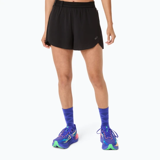 Zdjęcie produktu Spodenki do biegania damskie ASICS Metarun Split performance black