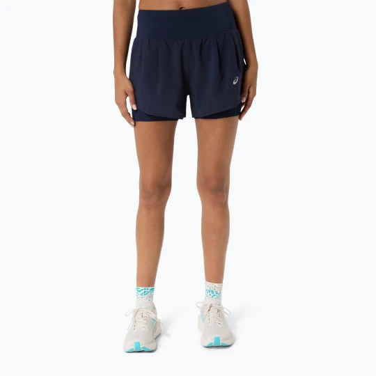 Zdjęcie produktu Spodenki do biegania damskie Asics Road 2-N-1 3.5In Short Midnight Granatowy