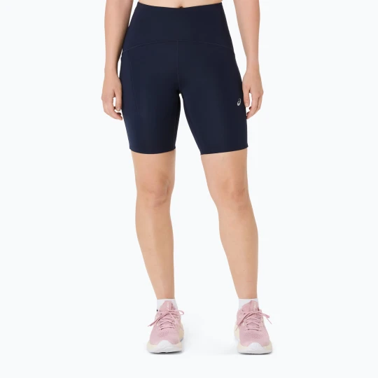 Zdjęcie produktu Spodenki do biegania damskie ASICS Road High Waist 8IN Sprinter midnight Granatowy