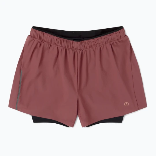Zdjęcie produktu Spodenki do biegania damskie Ciele Athletics DLYShort4''LongBrief 2 penny Bordowy