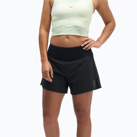 Zdjęcie produktu Spodenki do biegania damskie HOKA Glide Short 5" 2in1 black