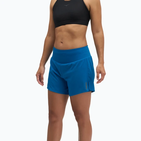 Zdjęcie produktu Spodenki do biegania damskie HOKA Glide Short 5" 2in1 night glow blue