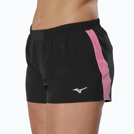Zdjęcie produktu Spodenki do biegania damskie Mizuno Aero 2.5 black / wild orchid