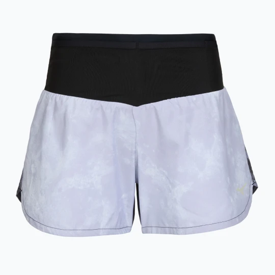 Zdjęcie produktu Spodenki do biegania damskie Mizuno Multi Pocket Graphic tsukikage Szary
