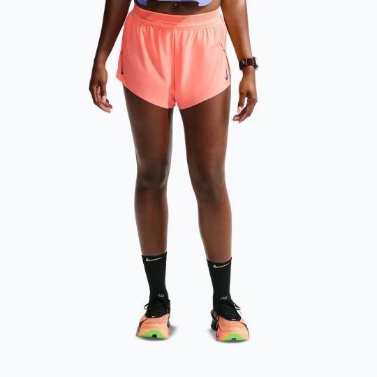 Zdjęcie produktu Spodenki do biegania damskie Nike AeroSwift Dri-Fit ADV Mid-Rise 3" atomic pink/black/white/old royal