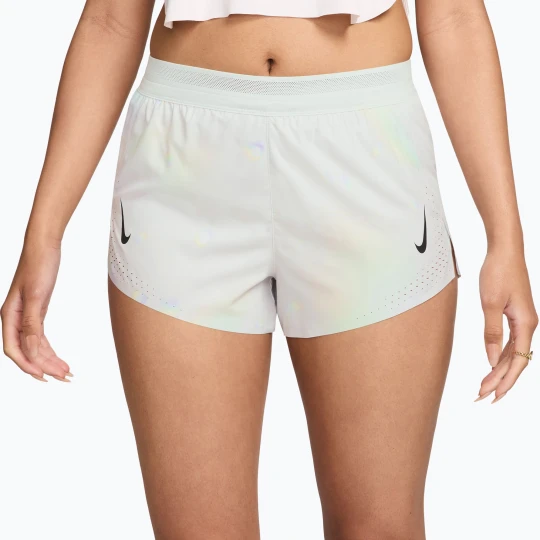 Zdjęcie produktu Spodenki do biegania damskie Nike AeroSwift Dri-Fit ADV Mid-Rise Brief Lined 3" off white / white / black