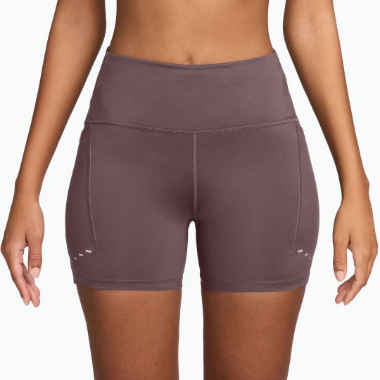 Zdjęcie produktu Spodenki do biegania damskie Nike Swift High-Waisted 4" tattoo Brązowy