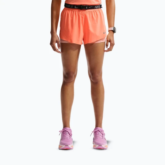 Zdjęcie produktu Spodenki do biegania damskie Nike Swift Mid-Rise 2in1 orange pulse