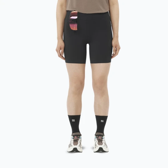 Zdjęcie produktu Spodenki do biegania damskie Salomon Sense Stow 6" deep black