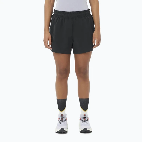 Zdjęcie produktu Spodenki do biegania damskie Salomon SHAKEout Easy 4" deep black
