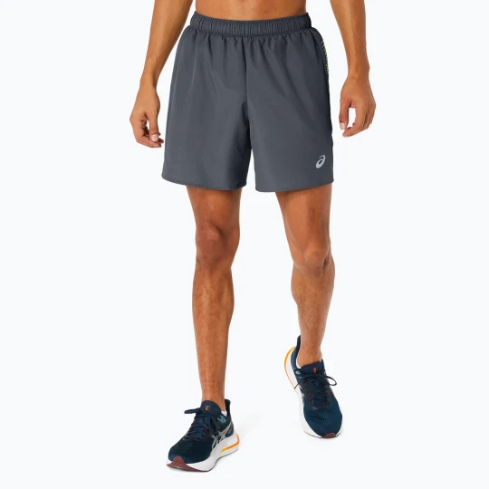 Zdjęcie produktu Spodenki do biegania męskie ASICS Icon performance carrier grey / safety yellow
