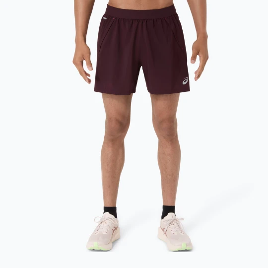 Zdjęcie produktu Spodenki do biegania męskie ASICS Road 5IN dark currant Bordowy