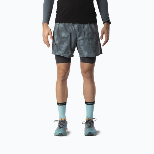 Zdjęcie produktu Spodenki do biegania męskie DYNAFIT Trail Reflective 2in1 cinder Szary