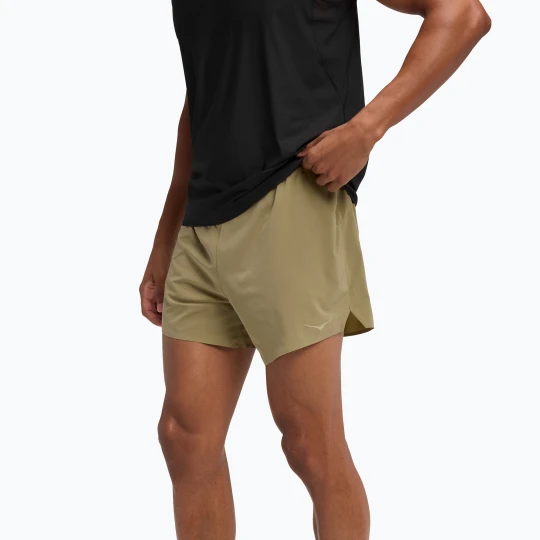Zdjęcie produktu Spodenki do biegania męskie HOKA Glide 5" wild mushroom Brązowy