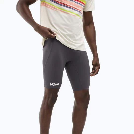 Zdjęcie produktu Spodenki do biegania męskie HOKA Race Day Half Tight squid ink Szary