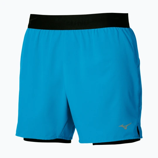 Zdjęcie produktu Spodenki do biegania męskie Mizuno Core 5.5 Inches 2In1 blue jewel