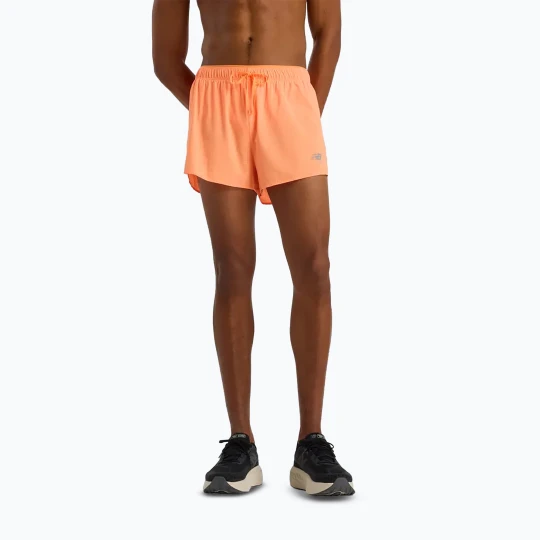 Zdjęcie produktu Spodenki do biegania męskie New Balance Rc Ultra Light Split 3" hotmango Pomarańczowy