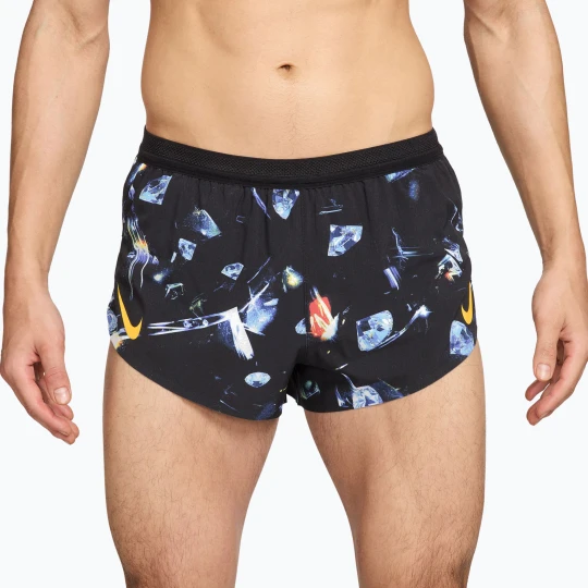 Zdjęcie produktu Spodenki do biegania męskie Nike AeroSwift Dri-Fit ADV Brief Lined 2" black / laser orange