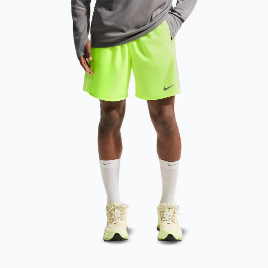 Zdjęcie produktu Spodenki do biegania męskie Nike Miler Dri-Fit 2in1 7" volt ice / barely volt Żółty
