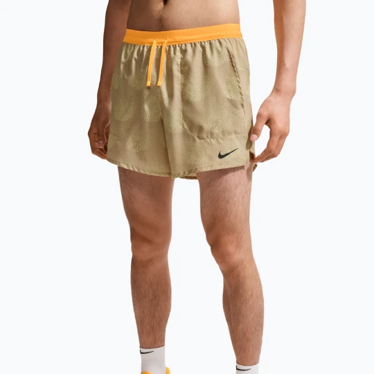 Zdjęcie produktu Spodenki do biegania męskie Nike Stride Dri-Fit Brief Lined 5" linen Beżowy