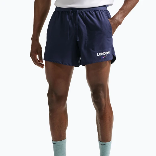 Zdjęcie produktu Spodenki do biegania męskie Nike Stride Dri-Fit Brief Lined 5" midnight navy Granatowy