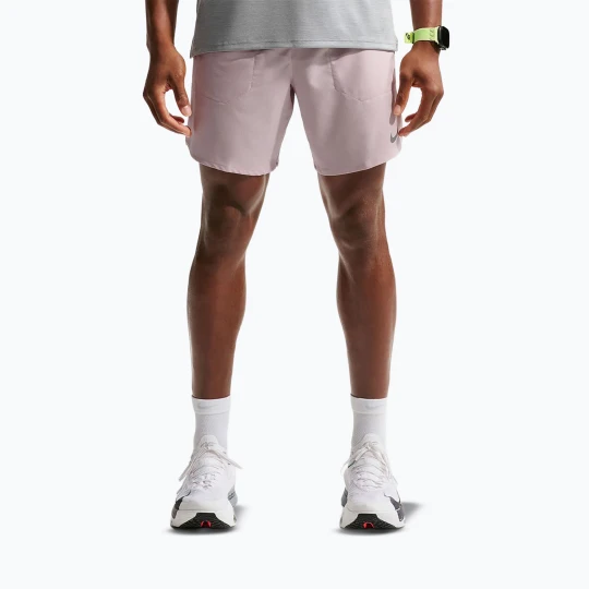 Zdjęcie produktu Spodenki do biegania męskie Nike Stride Dri-Fit Brief-Lined 7" particle rose Różowy
