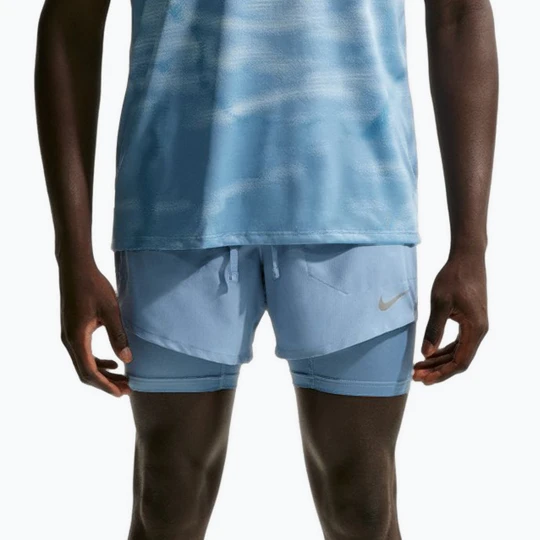 Zdjęcie produktu Spodenki do biegania męskie Nike Stride Dri-Fit Hybrid 5" work blue Granatowy