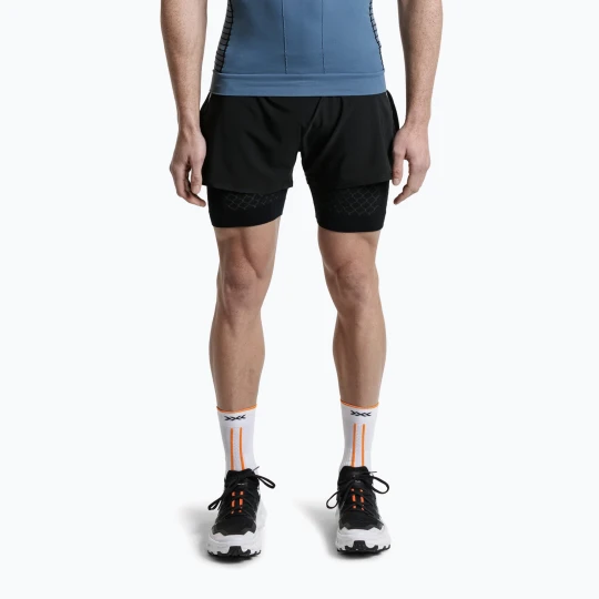 Zdjęcie produktu Spodenki do biegania męskie X-Bionic Twyce Race 2in1 black / charcoal