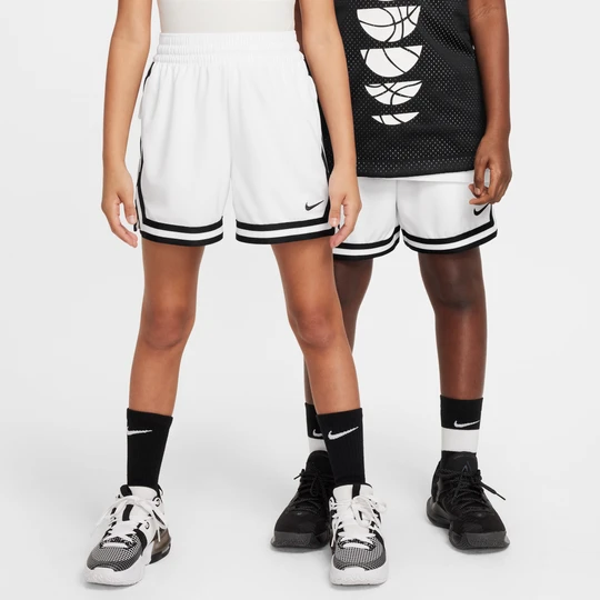 Zdjęcie produktu Spodenki do koszykówki dla dużych dzieci Nike DNA 13 cm - Biel