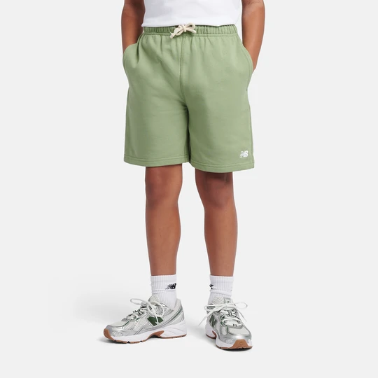 Zdjęcie produktu Spodenki dziecięce New Balance LAKB0008AAR – zielone