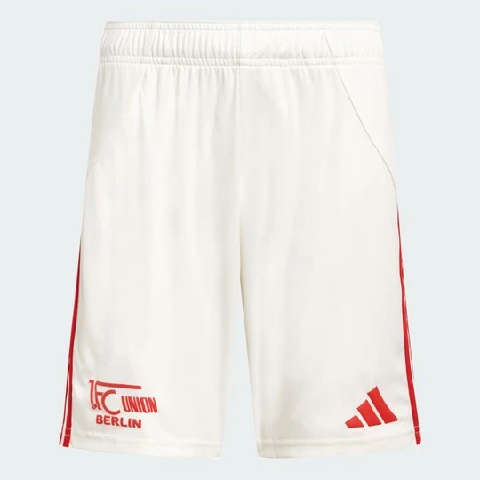 Zdjęcie produktu Spodenki dziecięce z cztwartego zestawu Union Berlin 2025/2026 Adidas biały