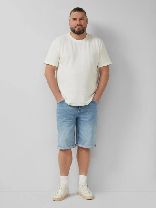 Zdjęcie produktu Spodenki jeansowe Casby / luźny krój / średni stan / hiperstretch s.Oliver niebieski