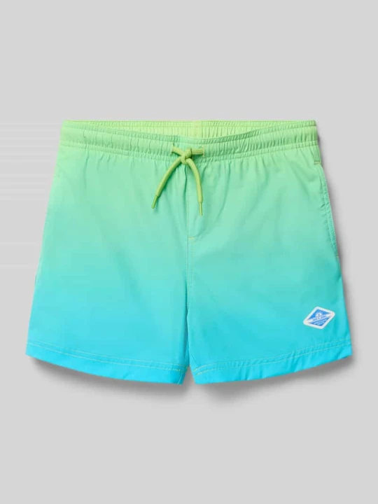 Zdjęcie produktu Spodenki kąpielowe o kroju regular fit z detalem z logo model 'Maui' Jack&Jones Zielony