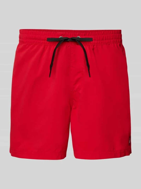 Zdjęcie produktu Spodenki kąpielowe o kroju regular fit z naszywką z logo Model 'Everyday' Quiksilver Jasnoczerwony