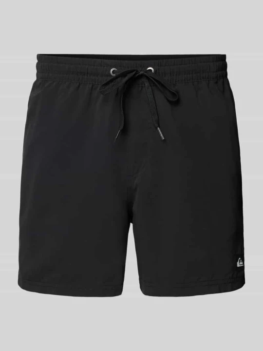 Zdjęcie produktu Spodenki kąpielowe o kroju regular fit z naszywką z logo Model 'Everyday' Quiksilver czarny