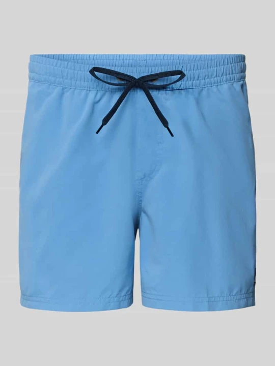 Zdjęcie produktu Spodenki kąpielowe o kroju regular fit z naszywką z logo Model 'Everyday' Quiksilver Błękitny
