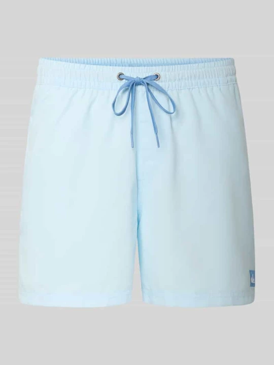 Zdjęcie produktu Spodenki kąpielowe o kroju regular fit z naszywką z logo Model 'Everyday' Quiksilver Jasnoniebieski