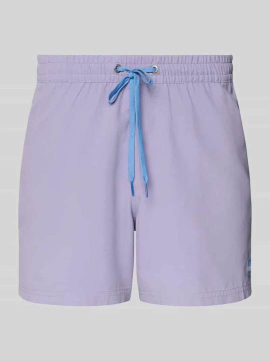 Zdjęcie produktu Spodenki kąpielowe o kroju regular fit z naszywką z logo Model 'Everyday' Quiksilver Jasnofioletowy