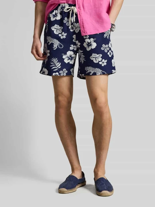Zdjęcie produktu Spodenki kąpielowe o kroju regular fit z tunelem Polo Ralph Lauren Granatowy