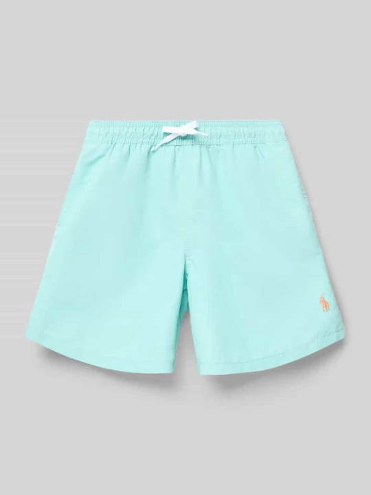 Zdjęcie produktu Spodenki kąpielowe o kroju regular fit z tunelem Polo Ralph Lauren Jasnoturkusowy