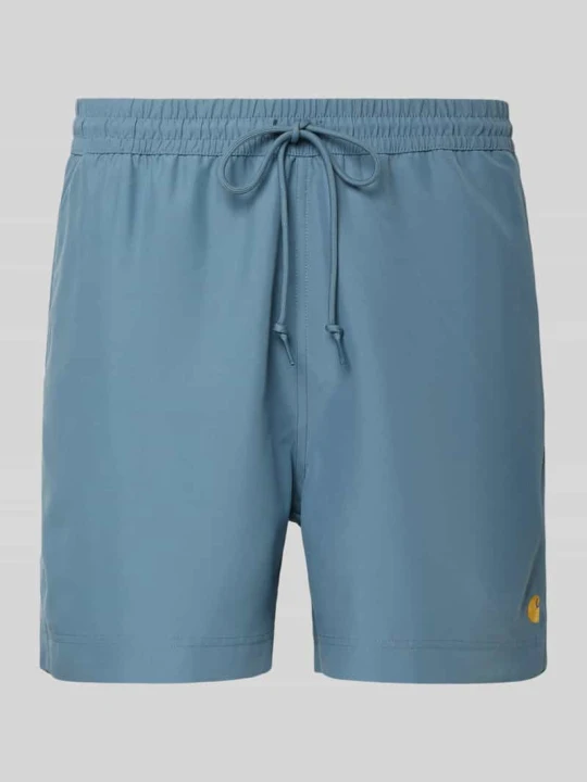Zdjęcie produktu Spodenki kąpielowe o kroju regular fit z wyhaftowanym logo model „Chase” Carhartt WIP Niebieski