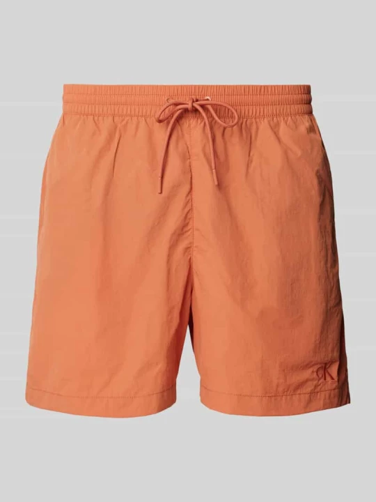 Zdjęcie produktu Spodenki kąpielowe o kroju regular fit z wyhaftowanym logo model ‘DRAWSTRING’ Calvin Klein