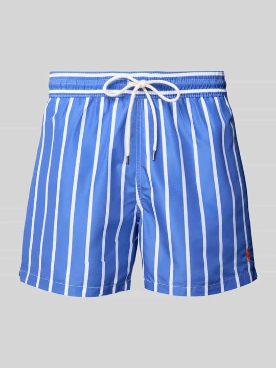 Zdjęcie produktu Spodenki kąpielowe o kroju relaxed fit z tunelem model ‘TRAVELER’ Polo Ralph Lauren Królewski niebieski