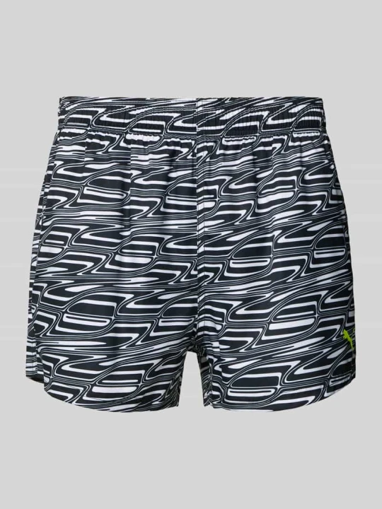Zdjęcie produktu Spodenki kąpielowe o kroju slim fit z nadrukiem z logo Puma Czarny